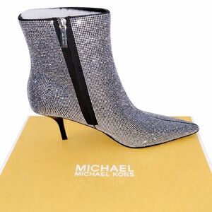 Michael Kors Glittering Silver Heeled Boots